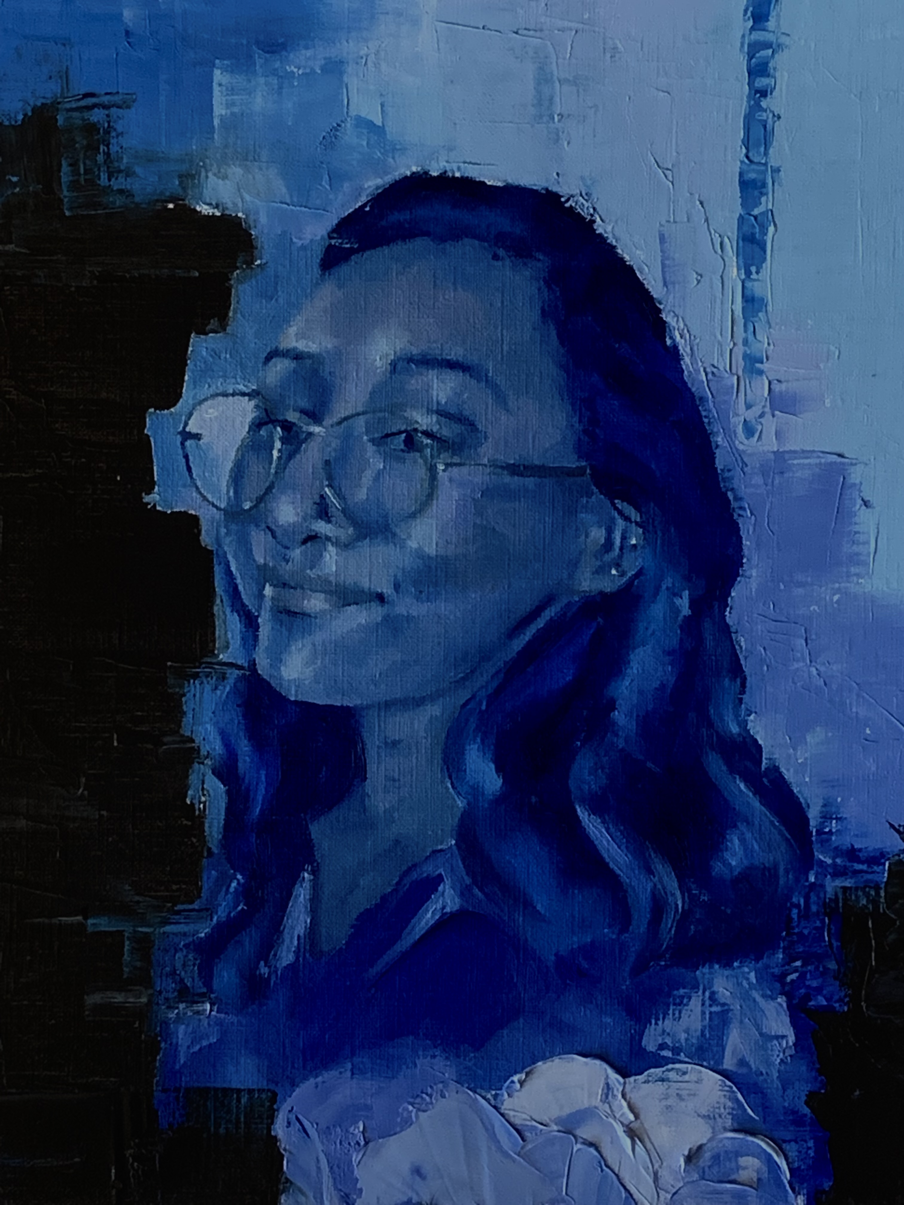 expression study with oil paints