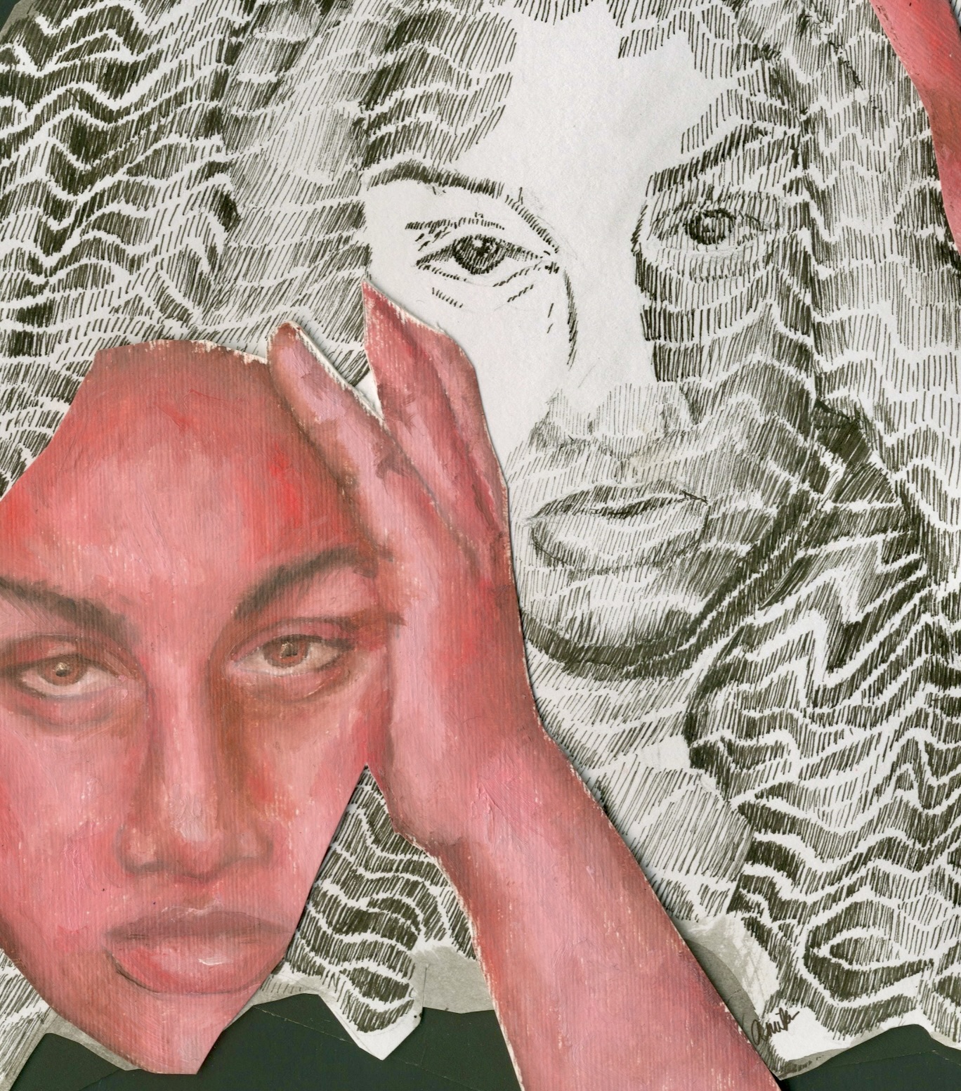 faces and textures study