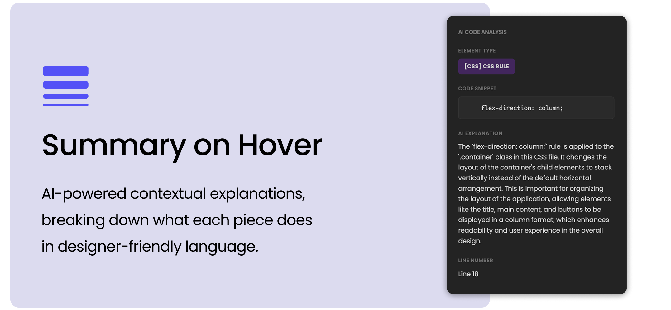 Hover Summary