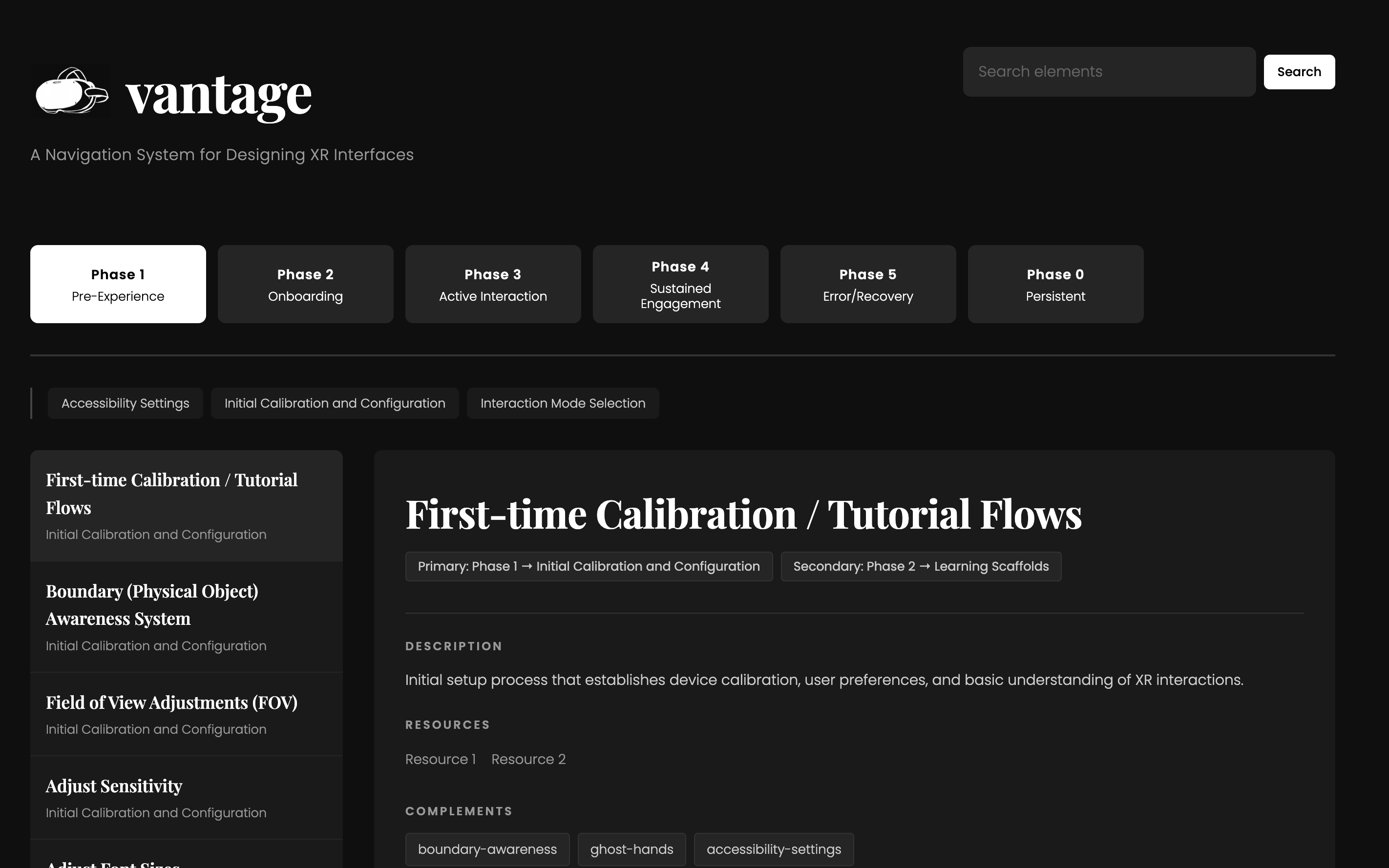 Vantage Navigation System